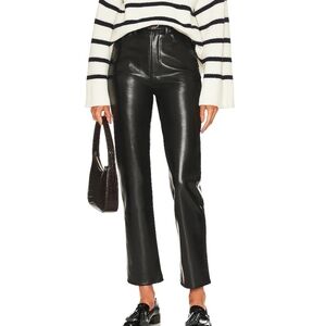 AGOLDE Recycled Leather 90s Pinch Waist Pants in Detox size 29 NWT